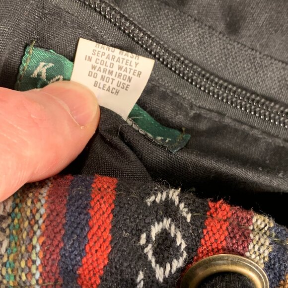 Kathmandu Imports Backpack - bag medium boho hippie festival colorful mushrooms - Picture 14 of 14